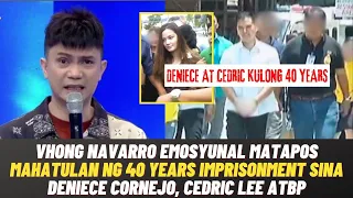 TUNAY na REAKSYON ni Vhong Navarro matapos MAIPAKULONG sina Deniece Cornejo at Cedric Lee 40 YEARS!