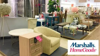 MARSHALLS HOMEGOODS FURNITURE ARMCHAIRS TABLES HOME DECOR SHOP WITH ME SHOPPING STORE WALK THROUGH