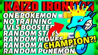 WE WON!!!! CHAMPION KINGDRA!!! - HARDEST POKEMON CHALLENGE - KAIZO IRONMON