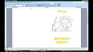 How to Make Folded Invitations With Microsoft Word : Microsoft Office Software