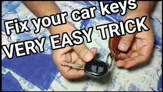 Quick Easy Repair your Car remote key, low battery, replace battery.