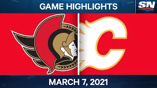 NHL Game Highlights | Senators vs. Flames - Mar. 7, 2021