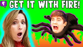 GET THE SPIDER! Skit, Prank and Gaming with HobbyFamily