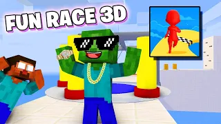 Monster School : Fun Race 3D Challenge - Funny Minecraft Animation