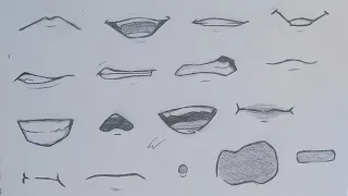 How to Draw ANIME MOUTH Step by Step | Slow Tutorial for Beginners (No time lapse)