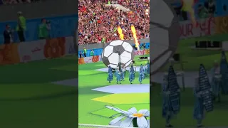 2018 FIFA World Cup Russia opening ceremony from the Russian fan section