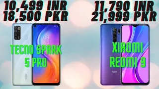 Tecno Spark 5 Pro VS Xiaomi Redmi 9 (Comparison) 🔥🔥🔥 Which Is Better?