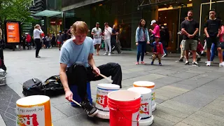 Bucket Drumming in 4K!