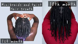 HOW TO GROW YOUR HAIR IN MINI-BRAIDS ND MINI-TWIST