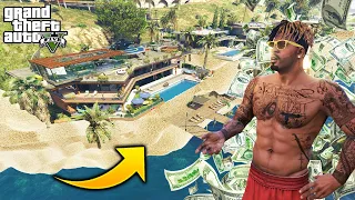 La Nueva Mansion de Franklin Con Playa Privada Millonaria GTA 5