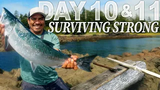 Amós Days 10 & 11 of 30 Day Survival Challenge Vancouver Island - Catch and Cook with Greg Ovens