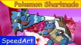 Pokemon SharkNado || SPEEDART (w/ Mega Blastoise & Mega Garchomp)