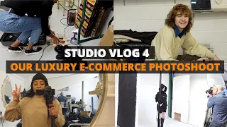 STUDIO VLOG 4 | Luxury Clothing Brand E-Commerce Photoshoot Come Along With Us!
