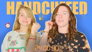 HANDCUFFED To My WIFE For 24 Hours! - Hailee And Kendra