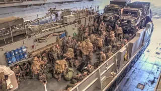 Landing Craft Utility (LCU) Well Deck Ops – Amphibious Assault Ship USS Bonhomme Richard