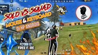 Flydigi q1 Free fire Gameplay Solo Vs Squad Pake Mouse & Keyboard di hp android ?!