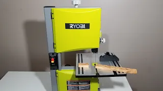 RYOBI 2.5 Amp 9-Inch Band Saw unboxing  and use