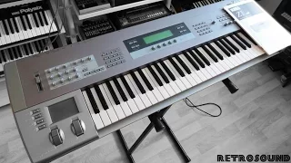 KORG Z1 MOSS Synthesizer (1997) single sound demo