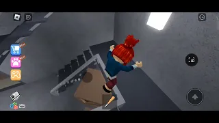 playing Roblox with my sister