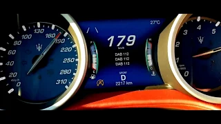 Maserati Ghibli S Q4 410 HP  Acceleration 0-200km/h