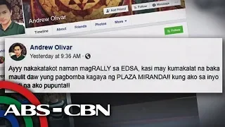 TV Patrol: Blogger, pinakakasuhan dahil sa bomb scare post