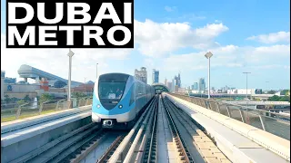 Taking the METRO TO EXPO2020 DUBAI | 4K | DUBAI METRO