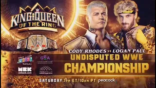 Simulacion de King & Queen Of The Ring : Logan Paul vs Cody Rhodes