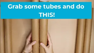 The brilliant NEW high-end decor hack using six cardboard tubes!