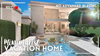 [roblox bloxburg] no advanced placing minimalist two story vacation home 🫧 ꒰ full tour & build ꒱
