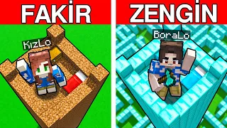 NOOB VS PRO İKİZİMLE YAPI KAPIŞMASI - Minecraft