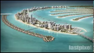 Dubai. The Palm Jumeirah. 3D-animation