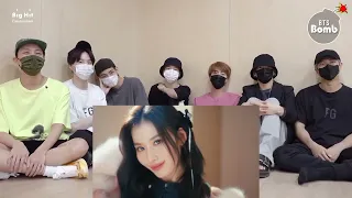 BTS reaction to '::-(TWICE SET ME FREE MV:::)