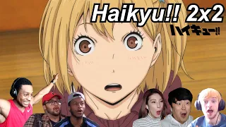 Haikyu!! 2x2 Reactions | Great Anime Reactors!!! | 【ハイキュー!!】【海外の反応】