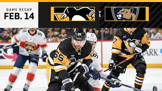 GAME RECAP: Penguins vs. Panthers (02.14.24) | Ludvig Scores First NHL Goal