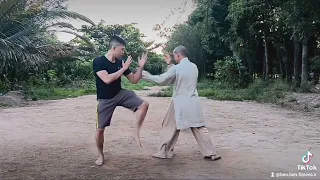 Luyện võ vườn với sư phụ Thích Trí Đức🙏#mma #youtube #fitness #kickboxing #vothuat