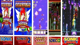 Knuckles in Sonic 1,2,3,CD and Mania...& Knuckles