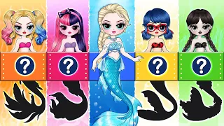 Elsa, Wednesday & Draculaura Become The Little Mermaid | 35 Best DIY Arts & Paper Crafts