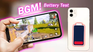 iPhone 11, BGMi Battery drain test 2023 !! How many hours can play?