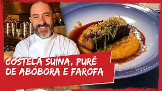 Costela suína com purê de abóbora | FOGAÇA NA COZINHA