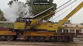 How the Steam Crane Would Start Sibi Loco Shed Main Line-3 no