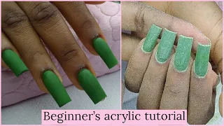 How to do Acrylic nails | beginners tutorial in Nigeria