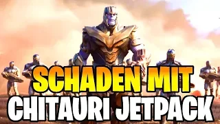 Füge Schaden zu während du mit dem Chitauri Jetpack fliegst