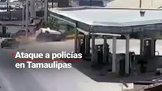 ¡Es un infierno! | Captan momento en el que MATAN a elementos de la Guardia Estatal de Tamaulipas