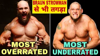 Comparison Between Braun Strowman & Lars Sullivan WWE 2024, Braun Strowman vs Lars Sullivan vs Roman