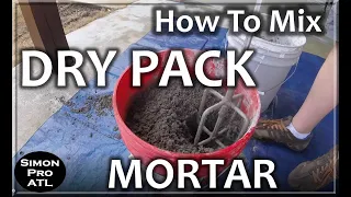 DIY - DRY PACK - How To Mix  Mortar For Pre-slope and Shower Pan - Tutorial