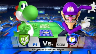 Mario Sports Superstars Football - Team Yoshi, Doney Kong Vs Waluigi, Boo (Hardest Difficulty)