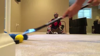 Mini Hockey Shots With Goalie