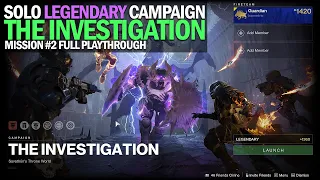 Solo Legendary Campaign - Mission #2 "The Investigation" Full Completion [Destiny 2]