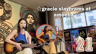 gracie abrams live at amoeba concert  (super slaytastic vlog)