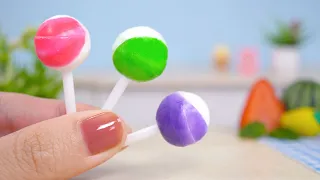 🍓🥝🥭 Yummy Miniature Lollipop Candy Making | Awesome Miniature Fruit Lollipop Recipe Idea